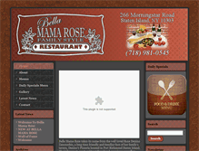 Tablet Screenshot of bellamamarose.com